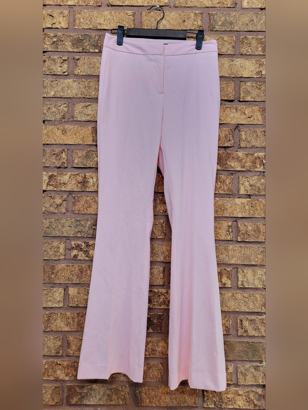 Zara High Waisted Flared Dress Pants Blush Pink XS Business Casual